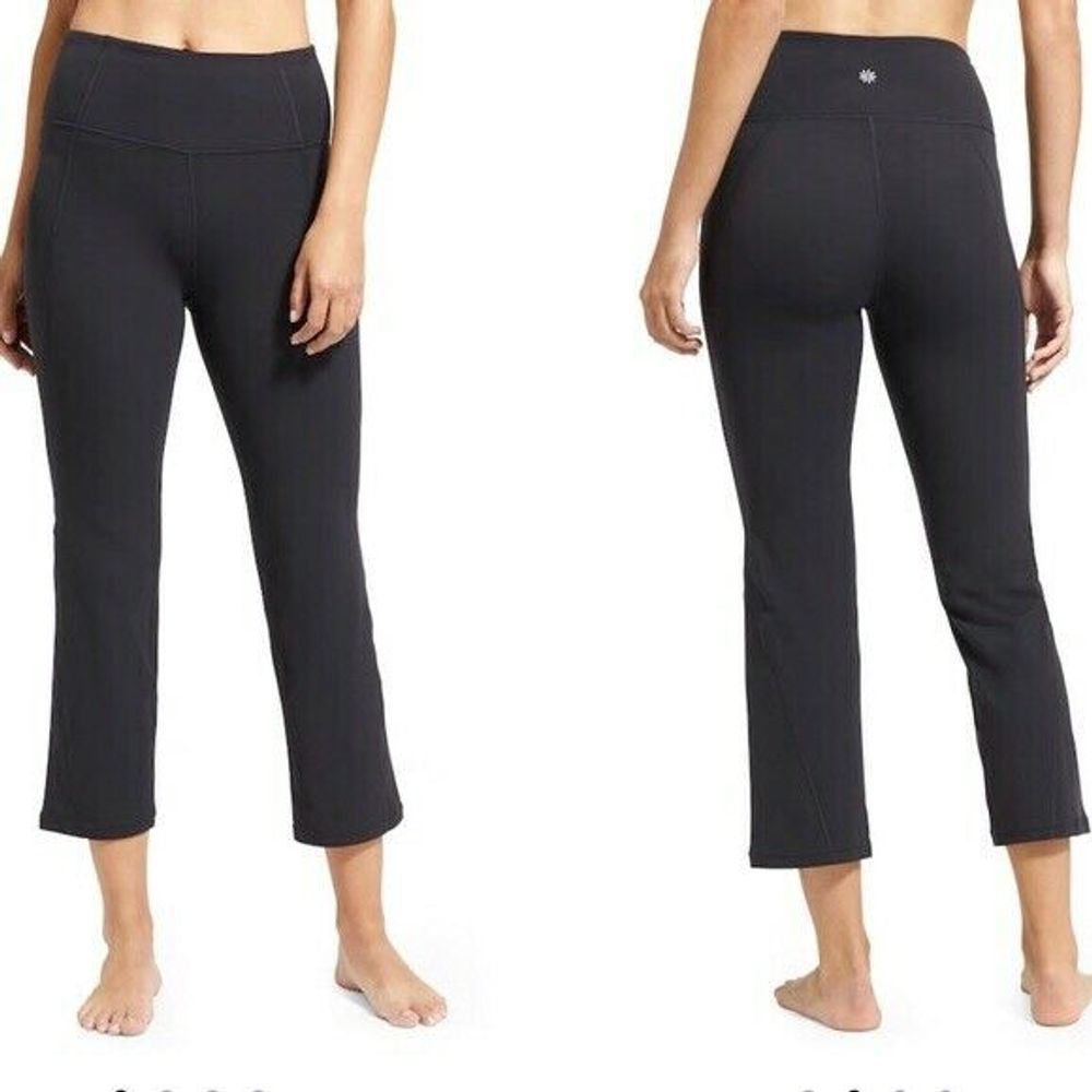 Athleta Salutation Kick Flare Cropped Leggings